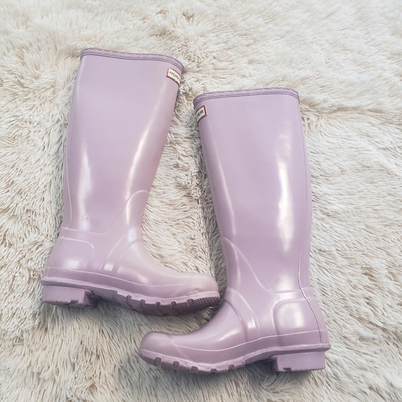 Hunter Other - HUNTER big girls original gloss tall size 4 boots